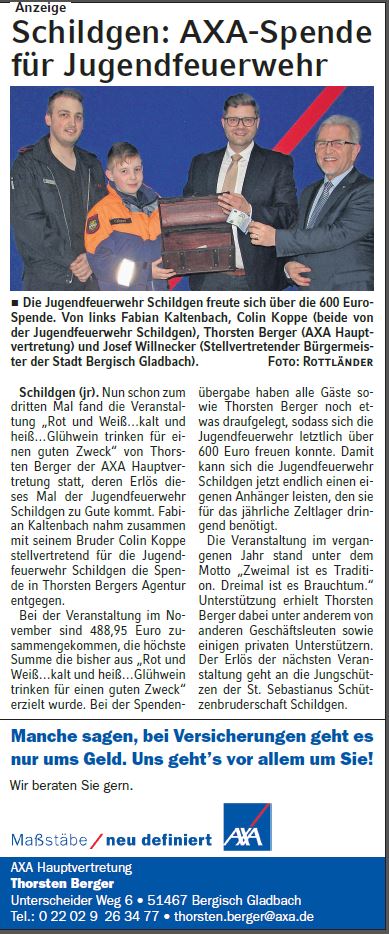 Axa Bergisch Gladbach Thorsten Berger News Axa